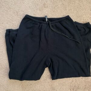 Skims Black Jogger Pants- Size Large